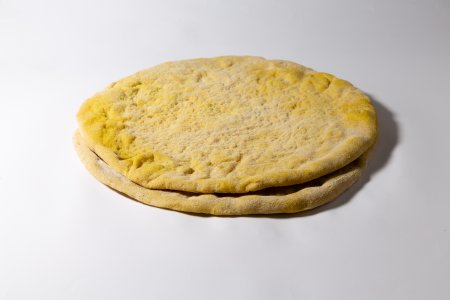 Pizza semintegrale con curcuma e lievito madre - 2pz